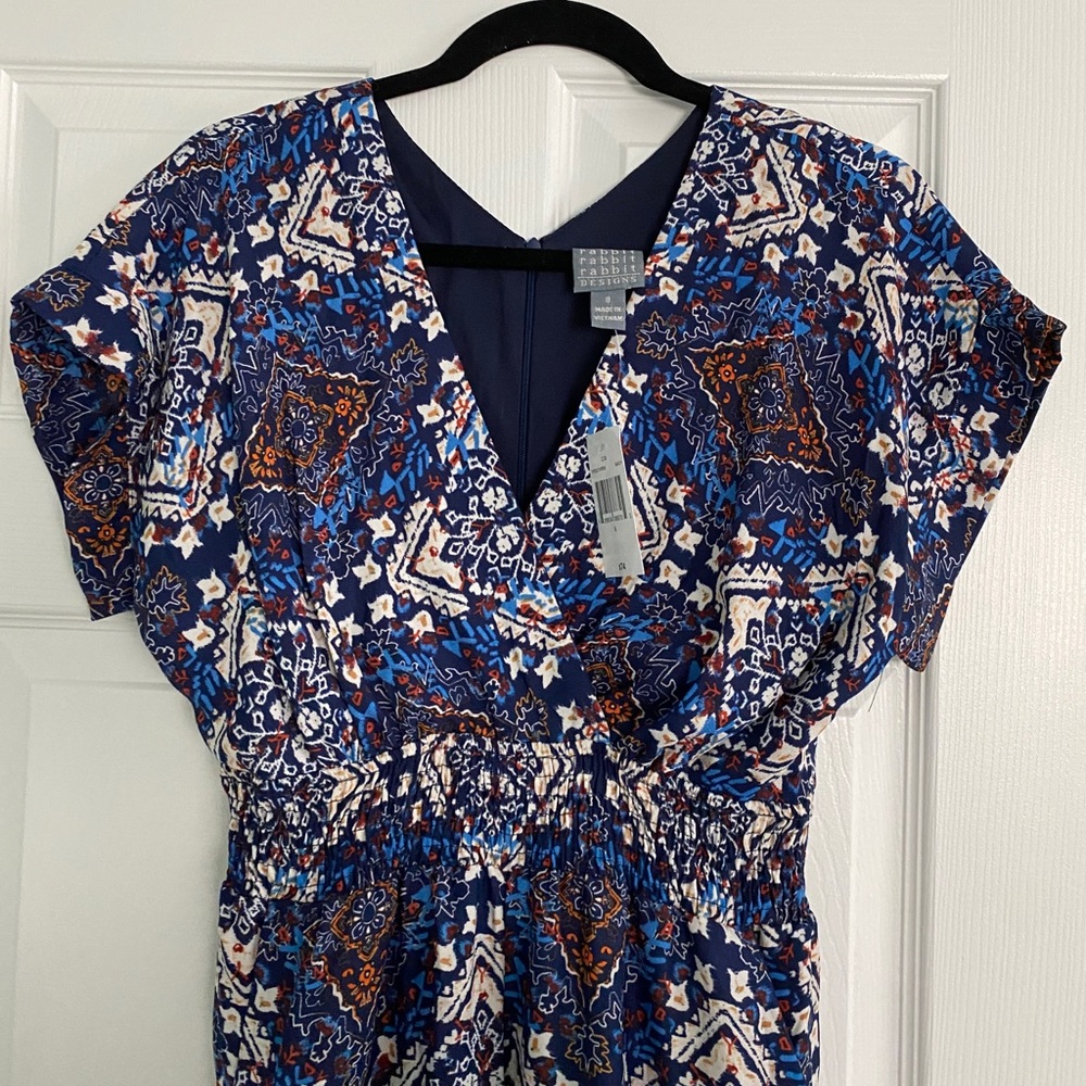 Rabbit Rabbit Rabbit Blue/Orange Jumpsuit